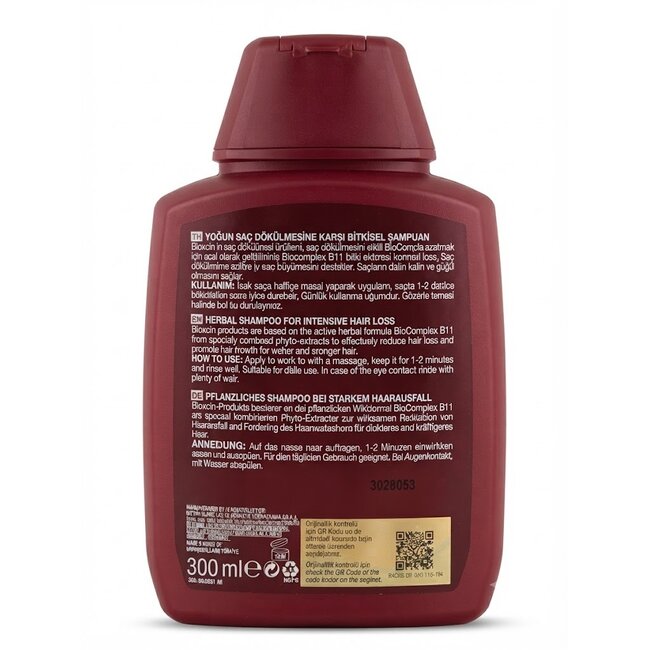 Bioxcin Forte Şampuan 3 x 300 ml (3 Al 2 Öde) – Yoğun Saç Dökülmesine Karşı Bitkisel Bakım ve Güçlendirme