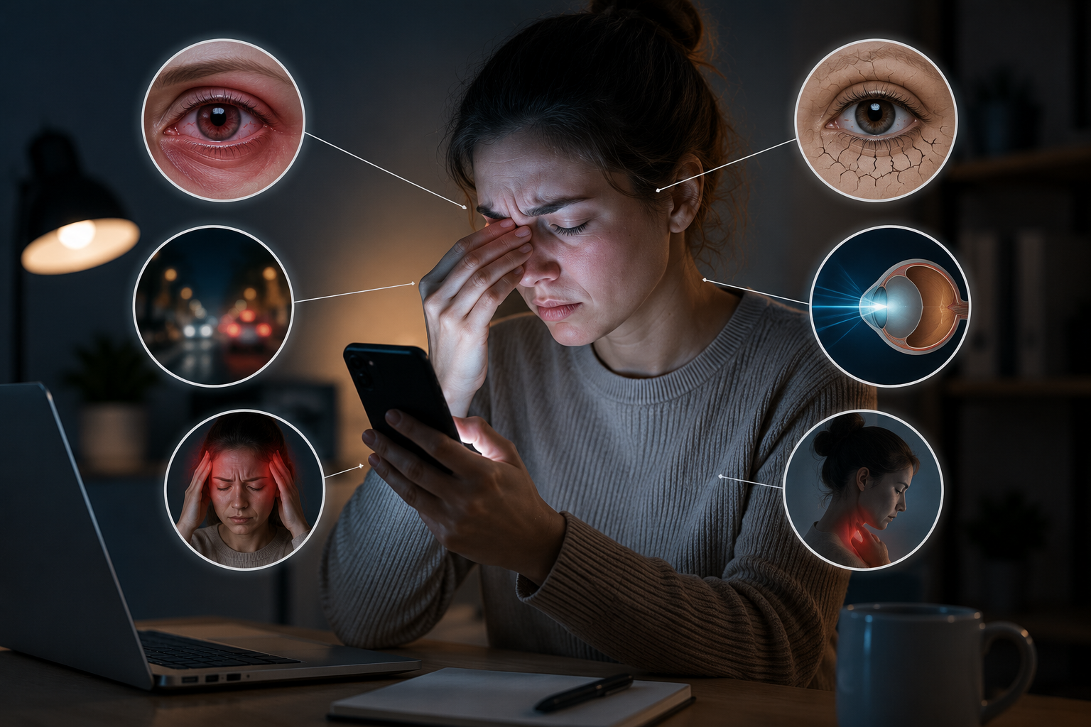 Branden uw ogen na het kijken naar uw telefoon? Dit kan de verborgen oorzaak zijn.