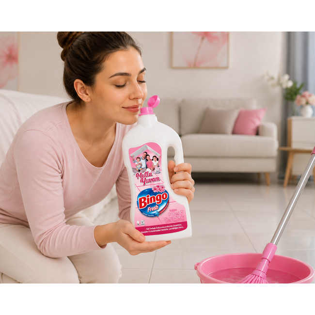 Bingo Fresh Mutlu Yuvam Floor Cleaner 1000 ml | For Hard Floors & Washable Surfaces