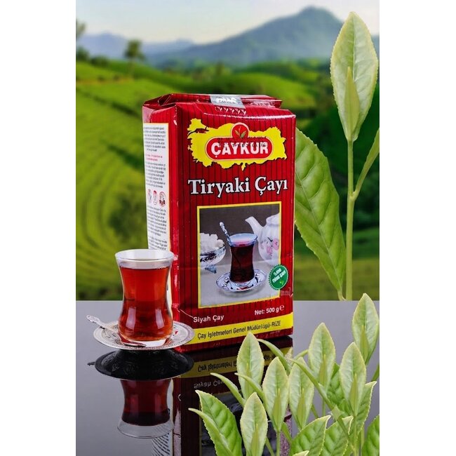 Caykur Tiryaki Siyah Çay 500 g – Türkiye'nin En Sevilen Türk Çayı | Yoğun Aroma ve Geleneksel Lezzet
