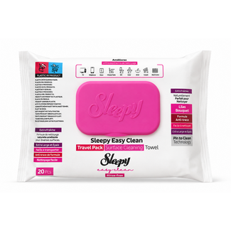 Sleepy Sleepy Easy Clean Toallitas Húmedas para Limpieza de Superficies Pack de Viaje 20 Unidades