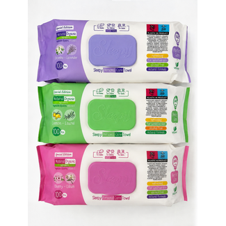 Sleepy Sleepy Toallitas Húmedas Personal Care Pack de 3 – 3 x 100 Toallitas