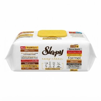 Sleepy Sleepy Easy Clean Citroen Oppervlaktereinigingsdoekjes 100 Stuks – Extra Groot & Extra Dik