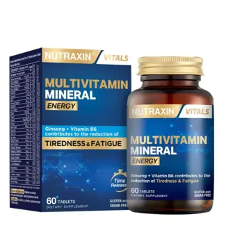 Nutraxin   Nutraxin Multivitamin Mineral Energy 60 Tabletten – Energie & Vermoeidheid