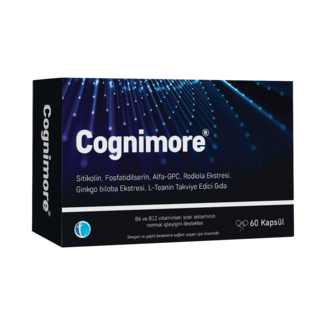 TAB ILAC Cognimore 60 Bitkisel Kapsül – Sitikolin, Fosfatidilserin, Alpha-GPC, Ginkgo Biloba & L-Teanin