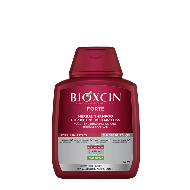 Bioxcin Forte Shampooing 300 ml Pack Découverte – Pour Chute de Cheveux Intense | BioComplex B11 pour des Cheveux Plus Forts