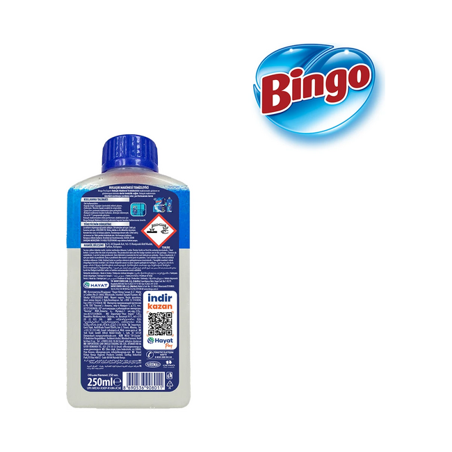 Bingo Pro Expert Vaatwasmachinereiniger 250 ml – Tegen Vet, Vuil en Kalkaanslag