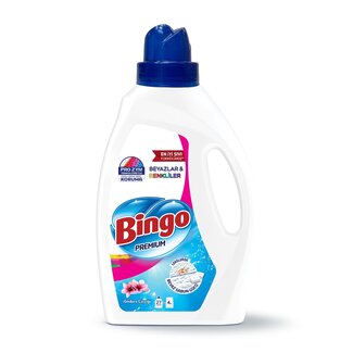 Bingo Bingo Flüssigwaschmittel 1755 ml | Bunt & Weiß – Weiße Seife