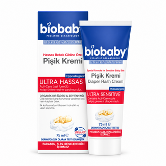 Biobaby Biobaby Crème pour les éruptions cutanées pour peau de bébé sensible 75 ml