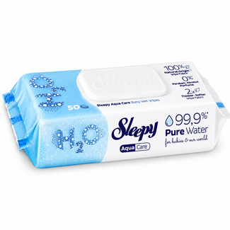 Sleepy Sleepy Aqua Care H2O Baby Feuchttücher 50 Stück