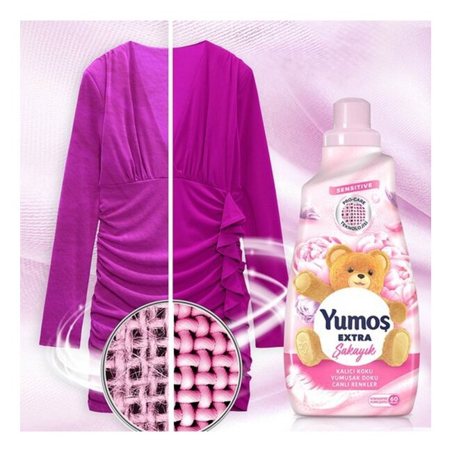 Concentrated Fabric Softener Peony 1440 ml – 60 Washes with Floral Fragrance, Soft Laundry and Pro-Fresh Technology