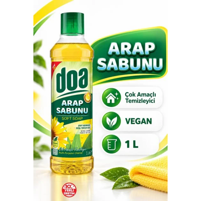doa Liquid Soft Soap 1000 ml – Multi-Purpose Cleaner for Floors and Washable Surfaces