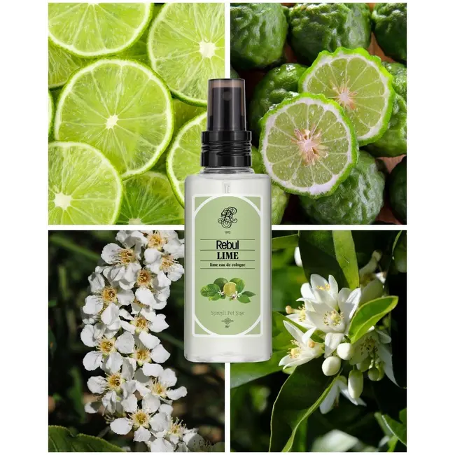 Rebul Lime Eau de Cologne 125 ml – Fresh Lime Fragrance in a PET Spray Bottle