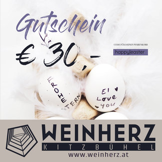 WEINHERZ Oster - Gutschein im Wert von € 30,-