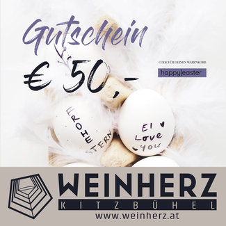 WEINHERZ Oster - Gutschein im Wert von € 50,-