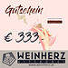 WEINHERZ Geburtstags - Gutschein im Wert von € 333,-