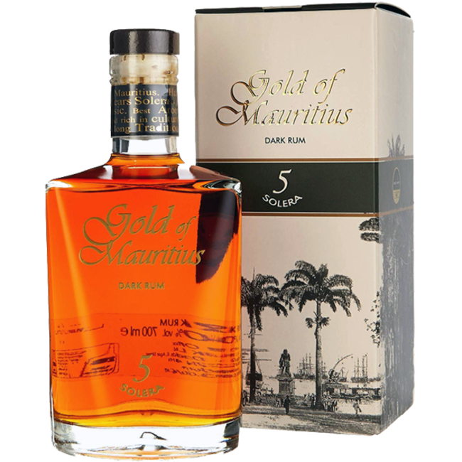 Gold of Mauritius 5 Solera Dark Rum GB  0.7 l 40% vol