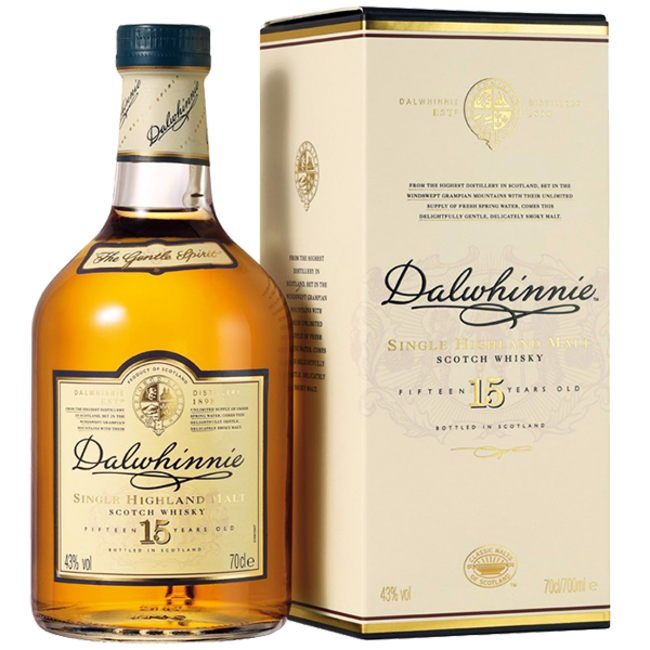 Dalwhinnie 15 Years Old Highland Single Malt Whisky 0.7 l 43% vol