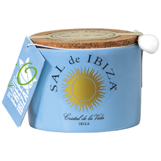 Sal de Ibiza / Spanien, Ibiza Fleur de Sel Mar Blau im Steintopf (140g)