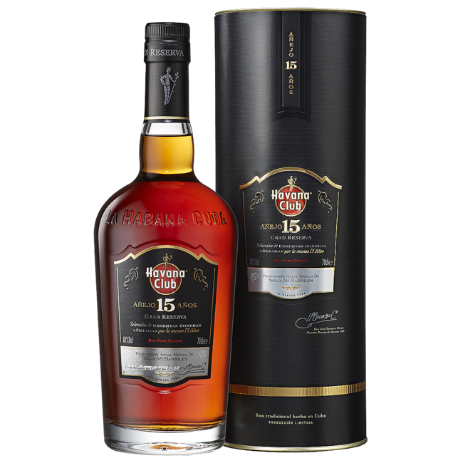 Havana Club Anejo 15 Anos Gran Reserva Rum 0.7 l 40% vol