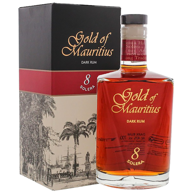 Gold of Mauritius 8 Solera Dark Rum GB  0.7 l 40% vol