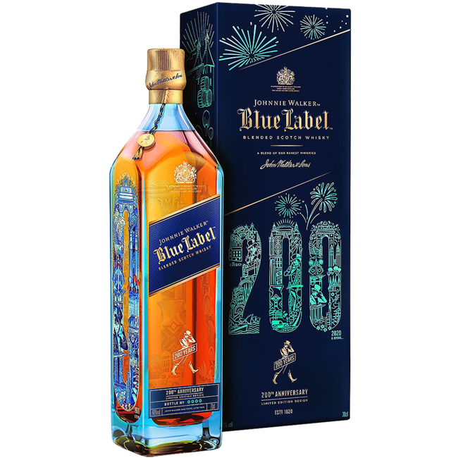 Blue Label Blended Malt Scotch Whisky 200th Anniversary 0.7 l 40% vol