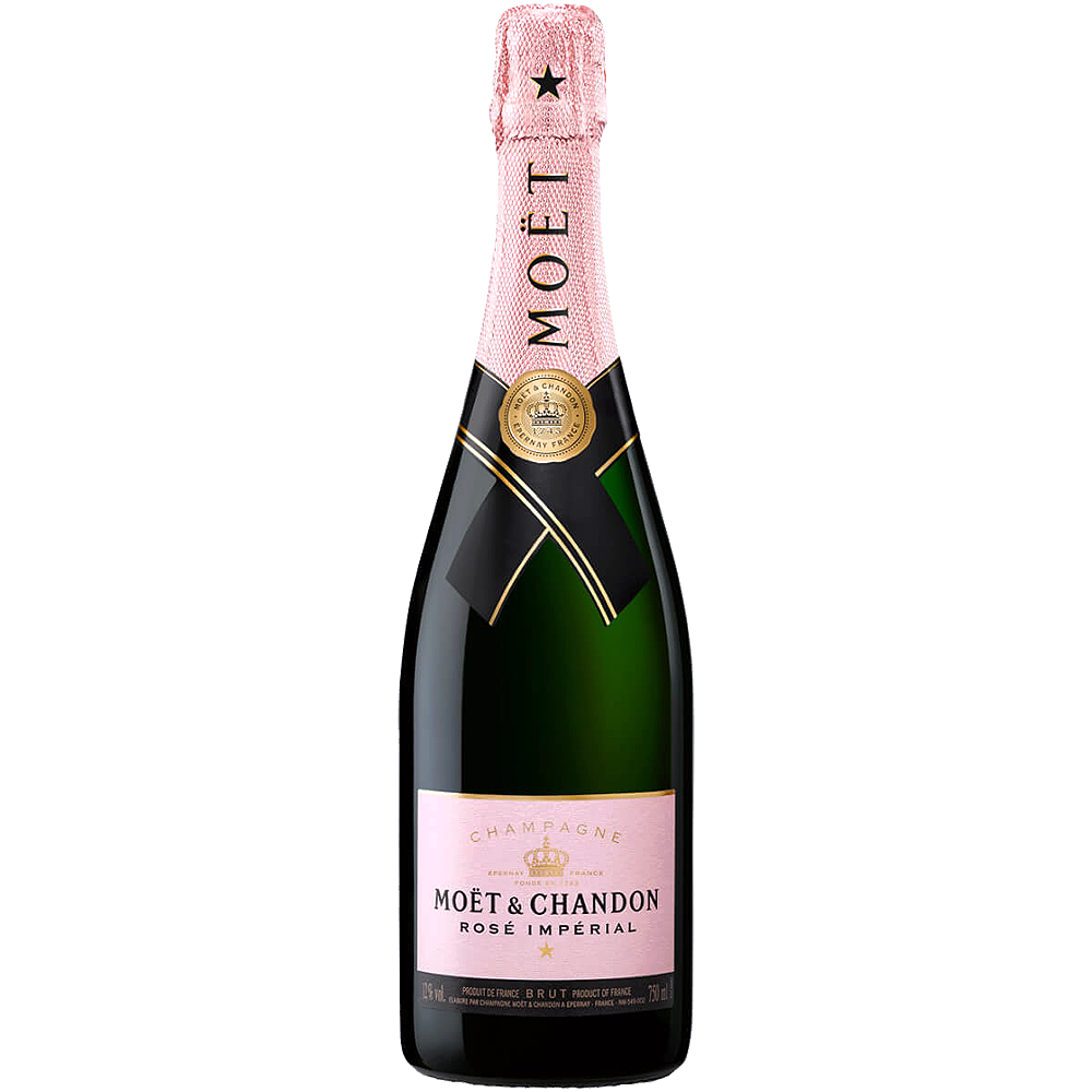 Moet Chandon Ice Imperial Rose Champagne 0.75l 12% Vol + 2 Rose