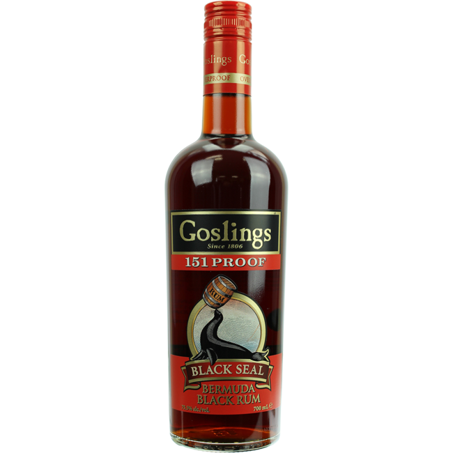 Goslings Black Seal 151 Proof Rum 0.7 l 75.5% vol