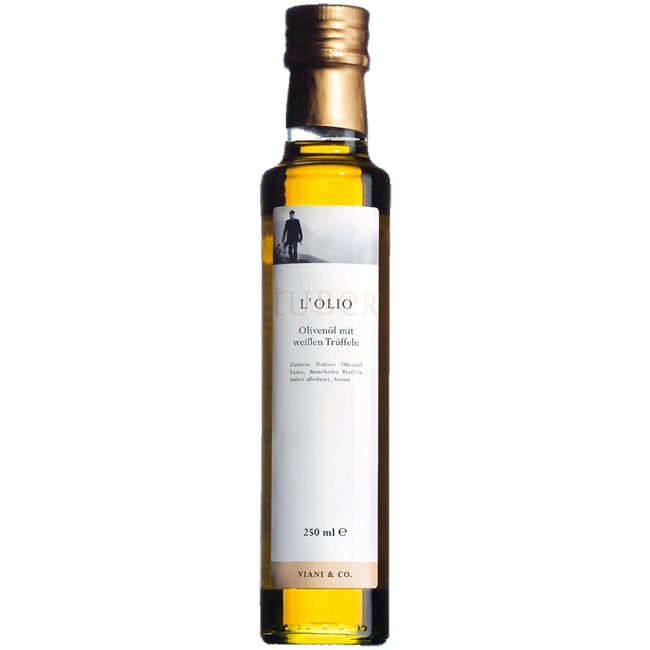 Olio d'oliva al tartufo bianco - Trüffelöl mit weißen Trüffeln (250ml)