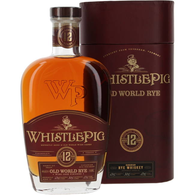 Whistle Pig  12 Years Small Batch Rye Whisky + GB  0.7 l 43% vol