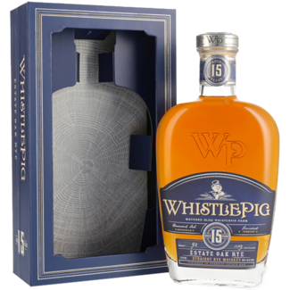 WhistlePig / USA, Vermont, Shoreham Whistle Pig  15 YO Straight Rye Whiskey + GB  0.7 l 46% vol