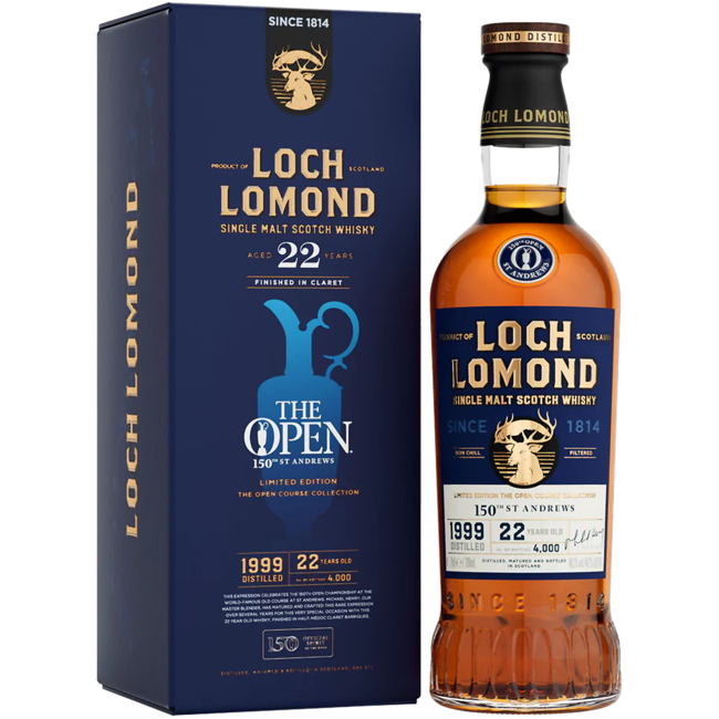 Loch Lomond Aged 22 Years THE OPEN 150th St. Andrews Special Edition Single Malt Whisky 0.7 l 48.20% vol