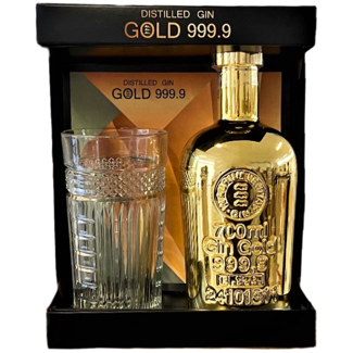 Gold / Frankreich, Elsass Gold 999.9 Gin Finest Blend Set mit Glas 0.7 l 40% vol
