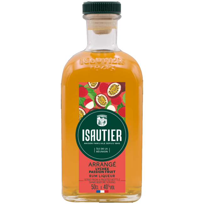 Isautier Arrange Lychee Passion Fruit Liqueur Rum 0.5 l 40% vol