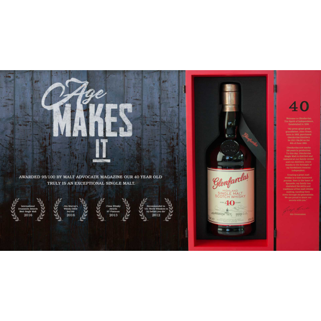 Glenfarclas Aged 40 Years Warehouse Highland Single Malt Scotch Whisky 0.7 l 43% vol