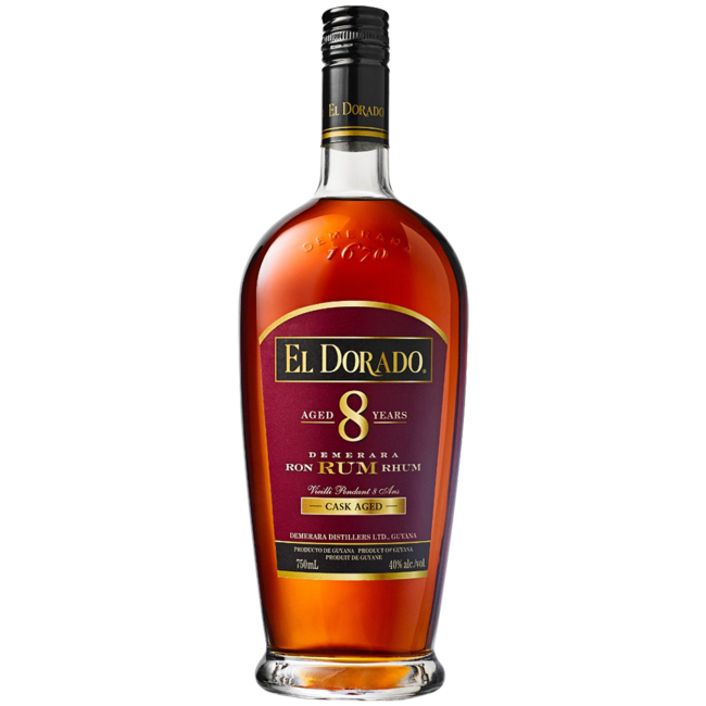 El Dorado Aged 8 Years Dark Rum 0.7 l 40% vol