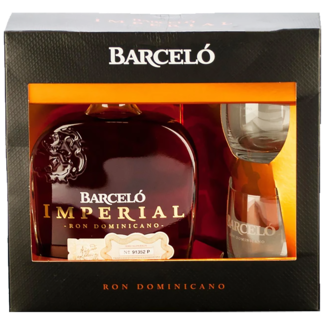 Ron Barcelo / Karibik, Dom. Republik Barcelo Imperial Ron Dominicano GB mit 2 Gläsern 0.7 l 38% vol