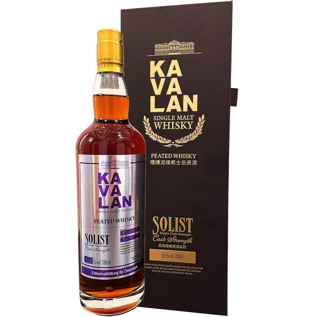Kavalan Solist Peated Single Cask Strength Whisky "Austria Edition" 0.7 l 50% vol