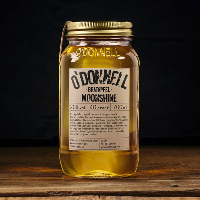 O'Donnell Moonshine Bratapfel Likör 0.7 l 20% vol