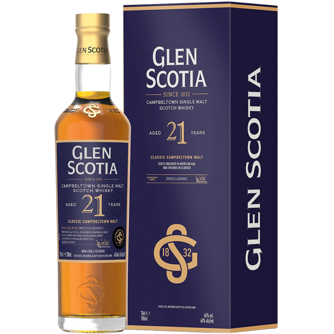 Glen Scotia 21 Years Old Single Malt Scotch Whisky 0.7 l 46% vol