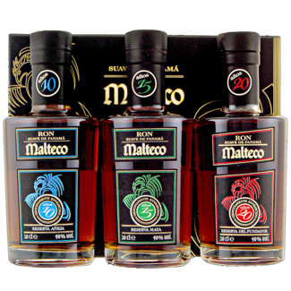 Malteco Distillery / Guatemala & Panama Malteco Triple Pack (10YO/15YO/20YO) 3x 0.2 l in GB 40% vol