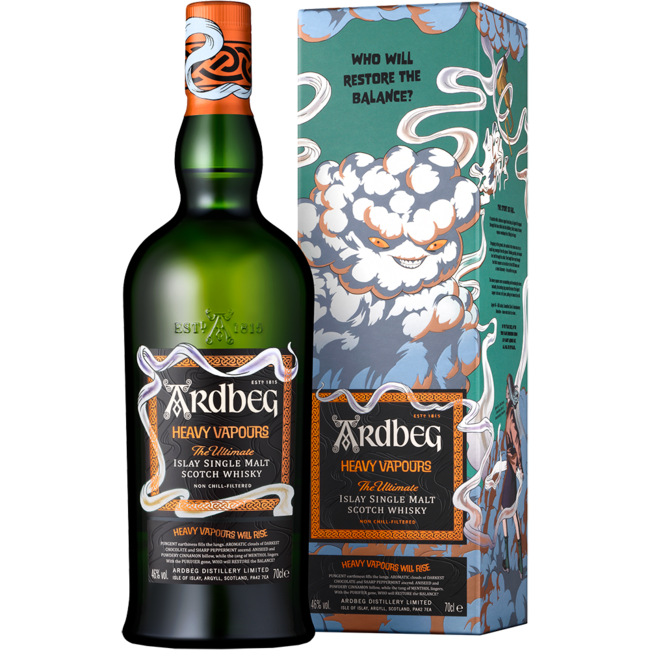 Ardbeg Heavy Vapours Limited Edition mit Geschenkset und T-Shirt 0,7 l 46 % vol