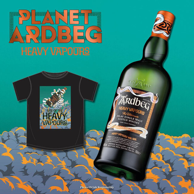 Heavy Vapours The Ultimate Islay Single Malt Scotch Whisky 0.7 l 46% vol   + GIFT-SET + T-Shirt