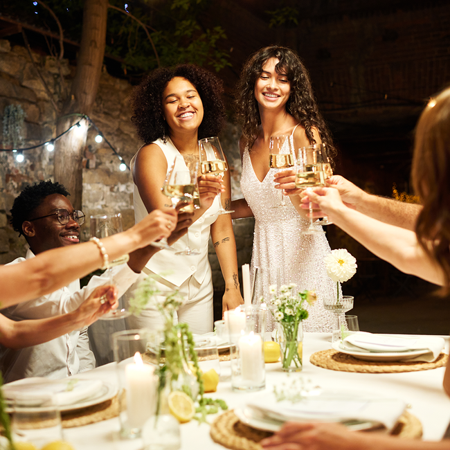 Jute Weinbeutel - Rot & Natur 1er