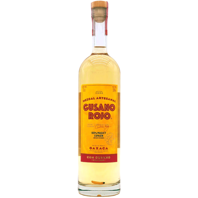 Gusano Rojo Mezcal mit Seidenraupe 0.7 l 38% vol