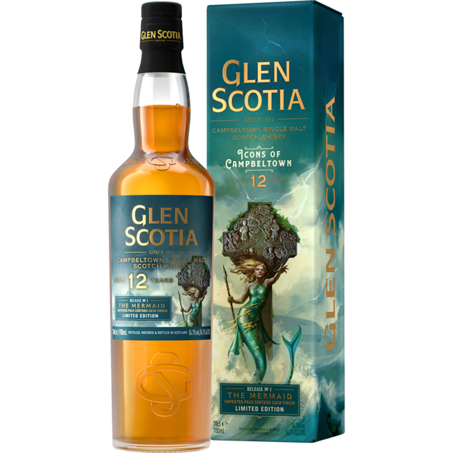 Glen Scotia Icons of Campbeltown Mermaid Nr. 1 - Die Meerjungfrau 12 Years Old Single Malt Scotch Whisky 0.7 l 54.10 % vol