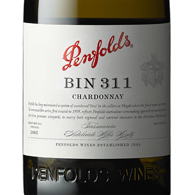 Bin 311 Chardonnay 2020 0.75 l