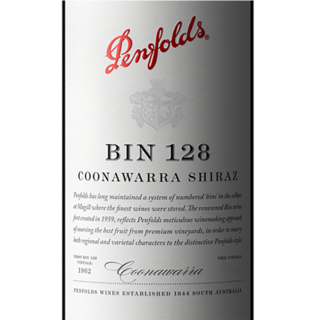 Bin 128 Coonawarra Shiraz 2019 0.75 l