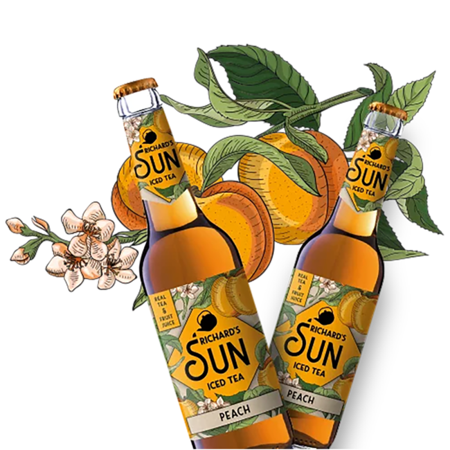 Richard's Sun Iced Tea Peach 6x 0.33 l*