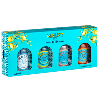 Malfy / Italien, Piemont, Moncalieri (Turin) Malfy Gin Mini Set 4x 0.05 l 41% vol